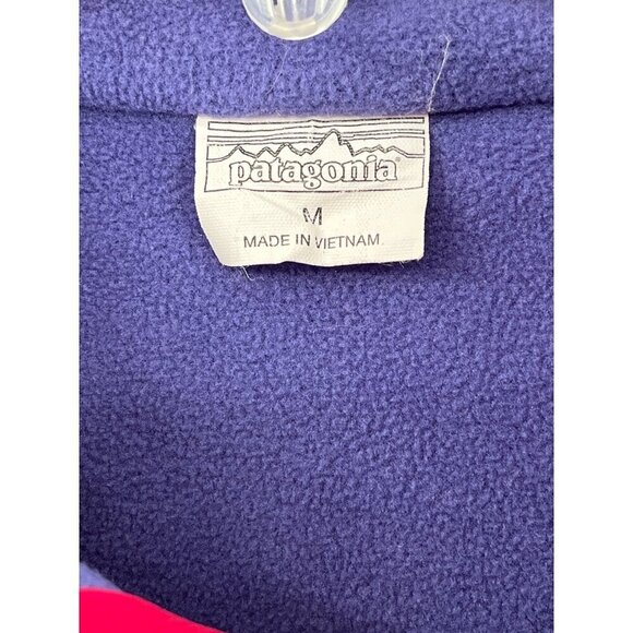 Patagonia Glissade Reversible Women Quarter-Zip Snap Pullover Jacket Size M - Picture 6 of 11